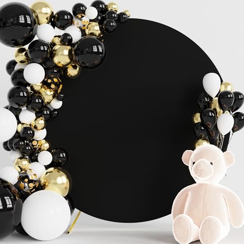 Wokceer Round Backdrop Cover Black Round Arch