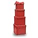 4 Christmas Gift Boxes Candy Cane Christmas Nesting Boxes with Lids in 4 Assorted Sizes for Holiday Decorative Wrapping Red and Green Stripes