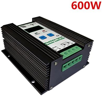 Tellunow 600W Economic Wind Solar Hybrid Controller PWM 12V24V 400W Wind Turbine 200W Solar Modules Controller/Wind Charge Controller/Wind Regulator/Solar Regulator