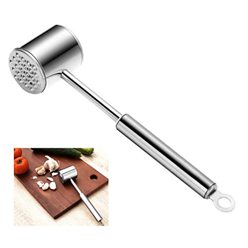 Meat Tenderizer, Stainless Steel Heavy Duty Meat Hammer Softener for Tenderizing Steak, Beef, Chicken, Lamb and Minced Meat
