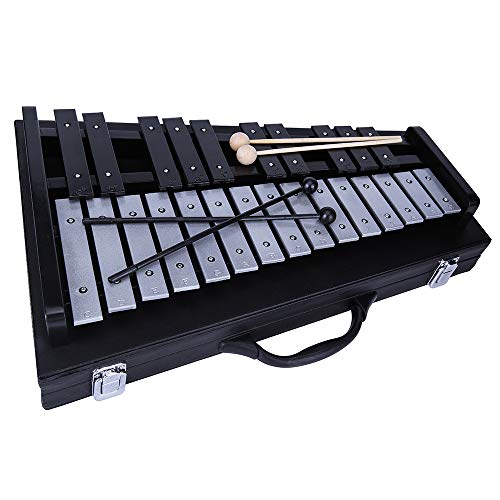 Yinama Glockenspiel Xylophone Professional Percussion Musical Instrument 25 Note