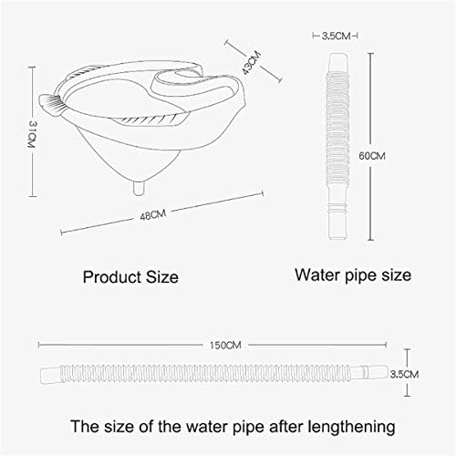 Ccfcf Bac De Lavage Des Cheveux Bassin De Shampoing Medical Pour Handicapes Femmes Enceintes Personnes Agees Et Enfants Se Laver En Fauteuil Roulant Ou En Fauteuil Amazon Fr Cuisine Maison