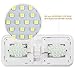 Kohree 12V Led 640LM RV Ceiling Double Dome Light RV Interior Lighting for Trailer Camper with ON/OFF Switch, Natural White 4000-4500K, 48X5050SMD