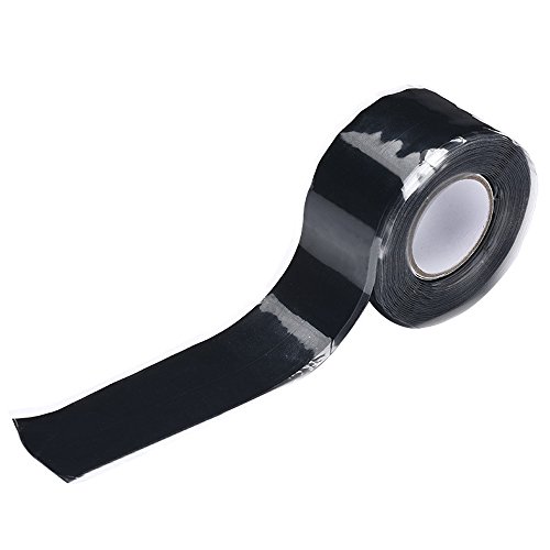 OSOF Multi-purpose 2 Rolls Black Repair Sealing Insulation Tape, Silicone Self Fusing Tapes Amalgamation Rubber Tapes For Emergency Pipe Plumbing & Water Hose Leaks, Electrical Cords, Strech, Wrap & S