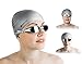 SALIBright Swimming Goggle Set – BEST RATED SWIM GOGGLE SET, Includes Anti Fog, Anti Leak, UV Protective Goggles, Durable Swim Cap, Earplugs and Nose Clip with Carrying Case, PERFECT GIFT