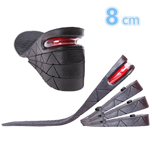 Kalevel Height Increase Insoles 8cm 3.2 Inches Height Increasing Insoles Shoe Lifts for Men Women
