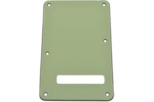 Dopro Strat Guitar Back Plate ST Trem Tremolo Cover fits USA/Mexican Standard Fender Stratocaster Mint Green 3 Ply