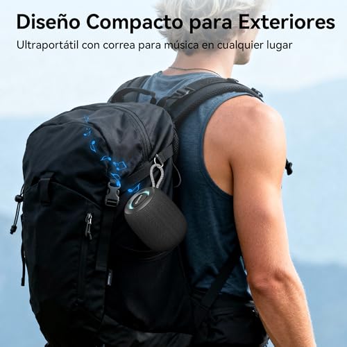 oraolo Small Bluetooth Speaker, Portable Bluetooth 5.4 Speaker | Mini Shower Speakers, 30H Playback, IPX7 Water Resistance, TWS, Suitable for Outdoor/Party/Travel