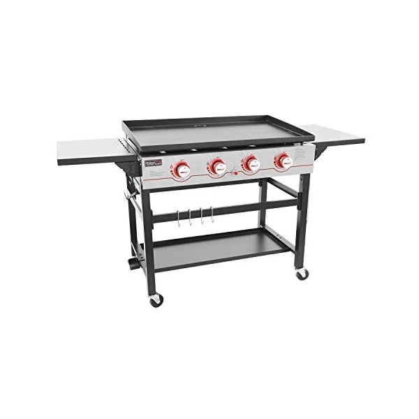 Royal-Gourmet-GB4000-36-inch-4-Burner-Flat-Top-Propane-Gas-Grill-Griddle-for-BBQ-Camping-Black