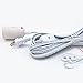 Whirled Planet 12' Hanging Lantern Cord with On/Off Switch (White)