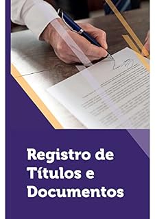 Livro Registro de Títulos e Documentos