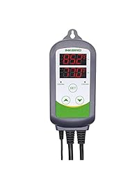 Inkbird Termostato con control de temperatura digital precableado de doble función, 110 V, 1100 W, calefacción y refrigeración, refrigerador de dispensador de cerveza, cobija térmica