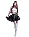 HDE Women Three Stripe Over Knee High Socks Extra Long Athletic Sport Tube Socks (White/Blue)