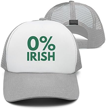 klkikewe Unisex Funny 0 Percent Irish Designer Baseball Hat Dad Cap