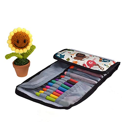49Pcs Crochet Hooks Set, Knitting Needle Kit with Organizer Case, Soft Grip Crochets and Complete Accessories, Small Volume, Convenient to Carry - Thumbnail 3