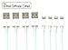4pcs Pack - USB Data and Charging Short Cable (5 inches long) Compatible with Apple iPhone 5, 5S, 6, 6S, 6 Plus, 6S Plus, 7, 7 Plus, iPad Air, iPad Mini and iPod Touch (White)