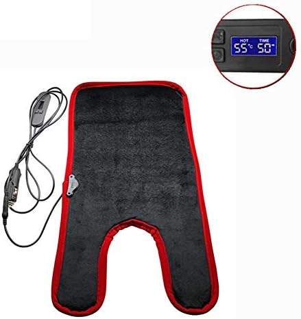 NAKELUCY 12V Heated Baby Car Seat Cushion with Cigarette Lighter, Warm Seat Heater Pad 30 Seconds Rapidly Heating Intelligent Temperature Controller and Timing Function for Kids Children 0-7 outgoing