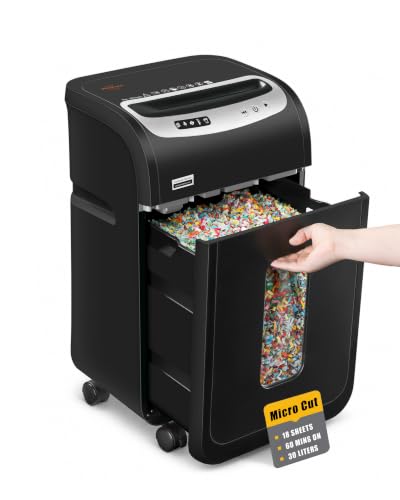 VidaTeco 15-sheet Cross Cut Paper Shredder