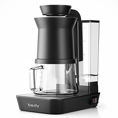Tredy 2in1 Brew & Pour Over Coffee Maker, 2Cup Automatic Coffee