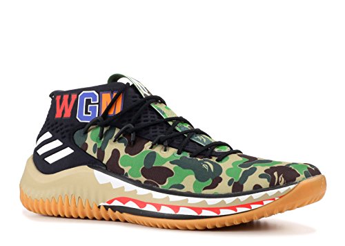 adidasMens x Bape Dame 4 Panton/White Synthetic
