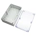 LeMotech ABS Plastic Junction Box Dustproof Waterproof IP65 Electrical Enclosure Box Universal Project Enclosure Grey with PC Transparent Clear Cover 9 x 5.9 x 3.4 inch(230 x 150 x 87 mm)