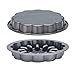 Baker's Advantage Fillables 2-Piece Non-Stick Round Cake Pan 10-Inch Set of 1 Gray