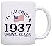 80th Birthday Gifts For All 1943 All American Classic Patriotic Gift Coffee Mug Tea Cup White