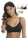 HOFISH Maternity Nursing Bras for Breastfeeding, 3 Pack Pregnancy Deep V Neck Wireless Bra with Extenders & Clips
