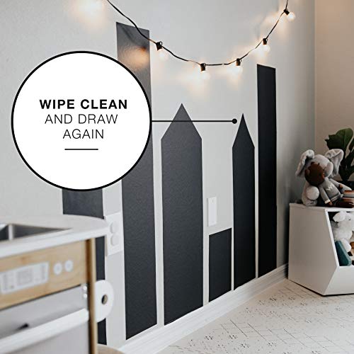 SAVVY & SORTED Black Chalkboard Contact Paper 8 FT XL Chalk Board