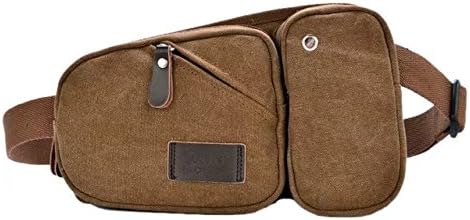 Vrcoco Water Resistant Tactical Hiking Sport Waist Belt Bag Fanny Pack Bum Belt Bag Pouch Travel Hip Purse Cellphone Pouch Holder Mens Women Outdoor Activities(1pc,Brown)
