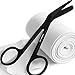 Utopia Care Lister Bandage and Nursing Scissors 5.5 Inches Stainless Steel - Perfect for Surgeries, Medical Care and Home [2-Pack] Black