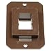American Technology AH-FLR-1-2 Single Switch Base - Brown