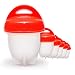 Deja Vu & Uk (Upgrade 2019) Egg Cooker Hard & Soft Maker, Use Oil, Non Stick Silicone, Poacher, Boiled, Steamer,JUST LIKE YOU SEE ON TV 6 pack primary