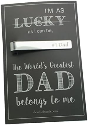 Number 1 Dad Tie Bar, Tie Clip, Father's Day Gift