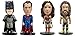 Funko Wacky Wobbler: Batman vs Superman - Minis Action Figure (4 Pack)