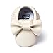 BENHERO Newborn Baby Boys Girls Soft Soled Tassel Bowknots Crib Infant Toddler Prewalker Moccasins Shoes（11cm, 0-6 Months Infant, 5107/Creamy-white