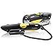 Modern Box Cutter, extra tape cutter at back, dual side edge guide, 3 blade depth setting, 2 blades and holster - Yellow Color 2000 STD
