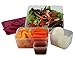 Bentology Raspberry Meal Holder Set - 4 Microwave Safe, Leak Proof Containers for Meal Prep, Snacks & Leftovers