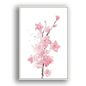 Framed Canvas Wall Art Beautiful Flowers in Grid Giclee Print Gallery Wrap Modern Home Prints Ready to Hang - 16x24 inches