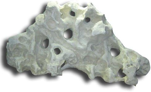 Universal Rocks Decorock-042 Decorative Artificial Texas Holey Rock, White