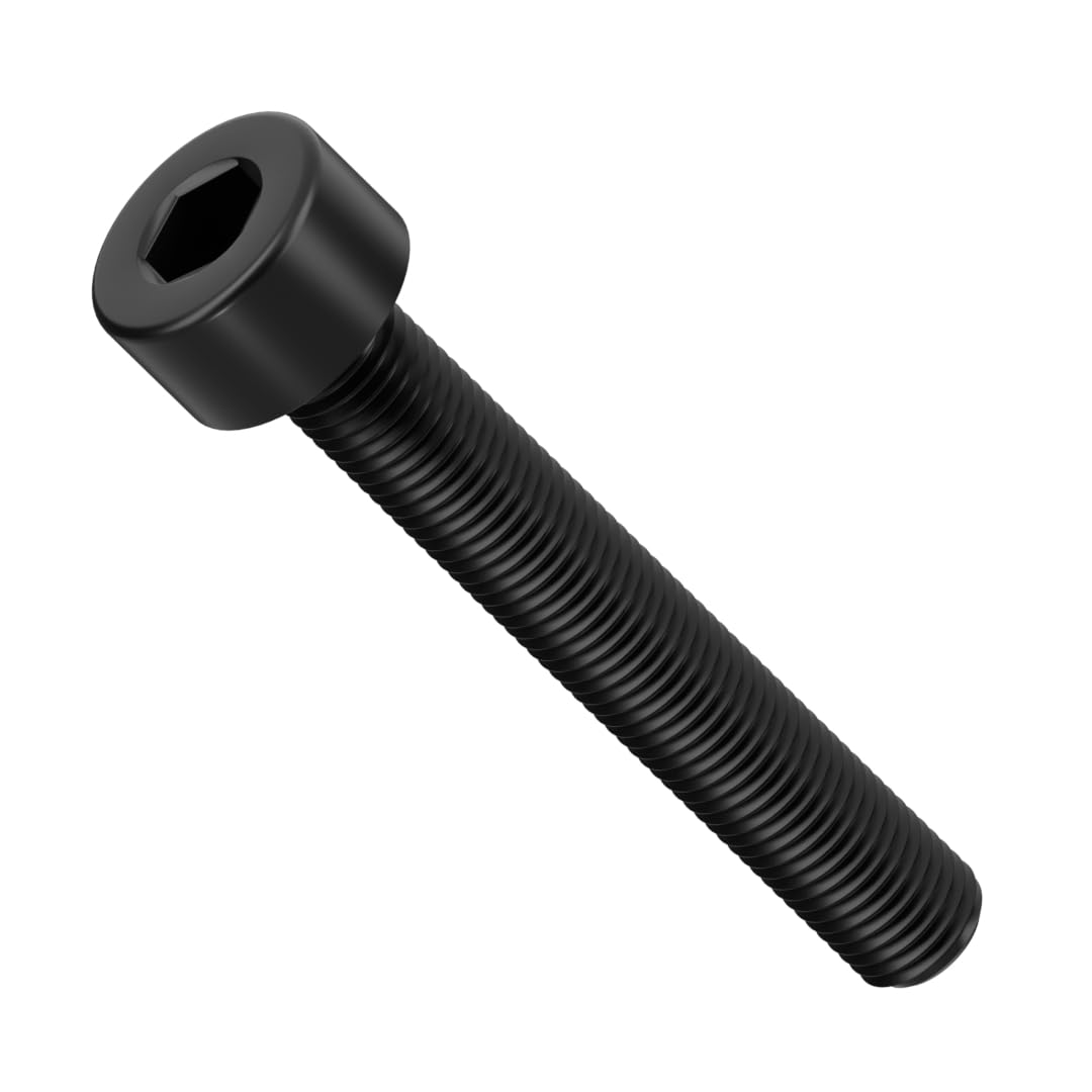 M8 (8mm x 60mm) Black Zinc Flake 8.8 Allen Socket Cap Head Screws Ð Bolts Hexagon Socket (Pack of 20) M12ABC