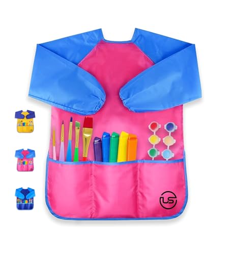 Ultimate Stationery Art Smocks for Kids, Waterproof, Apron for Painting