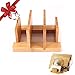 cuteadoy Natural Bamboo Cutting Board Rack, Kitchen Houseware Organizer Pantry Rack Skid Resistance for Cutting Board/Dish/Plate/Pot Lid/Book