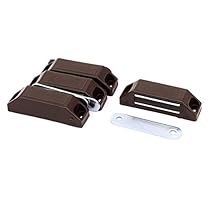 uxcell Plastic 60mm Length Cabinet Cupboard Single Magnet Catch Latch 4 Pcs