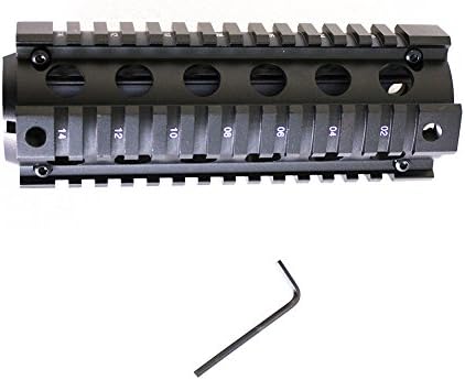 223 Carbine Length 6.7" Handguard Picatinny Quad Rail Black