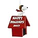 Hallmark Peanuts Snoopy Flying Ace on Doghouse Happy Holidays 2017 Christmas Tree Ornament Dated