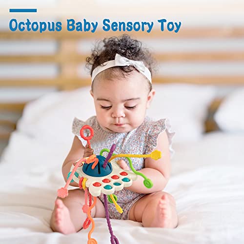 Vanmor Baby Montessori Toys 6 to 12 Months, Pull String Activity