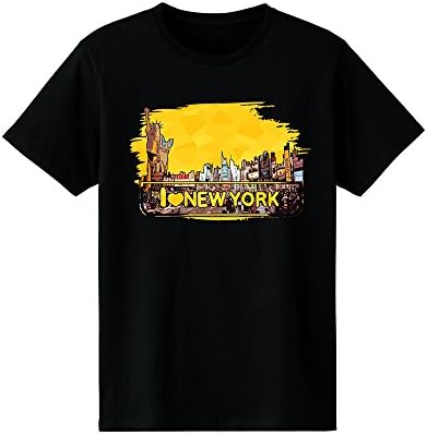 qstarp Graphic New YORKGold City Capital for Memorial Gift Short Sleeve T-Shirts Cotton