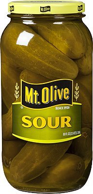 Mt. Olive Pickles 80oz Glass Jar (Pack of 1) Select Flavor Below (Sour - Whole)