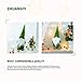 RITODULIA ZHUANGYI Handmade Swedish Gnome Santa Scandinavian Gnome Plush Figurines Gnome Elf Christmas Ornaments Gifts Home Christmas Decoration-Green
